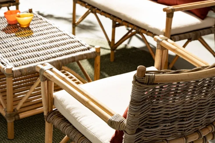 Poltrone E Chaise Longue>Bizzotto POLTRONA IN FIBRE NATURALI CON CUSCINO - TARIFA