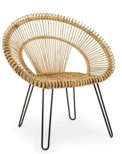 Poltrone E Chaise Longue>Bizzotto POLTRONA IN FIBRE NATURALI - ESTEBAN