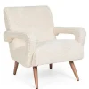 Poltrone E Chaise Longue>Bizzotto POLTRONA IN LEGNO BIANCA - BERNA