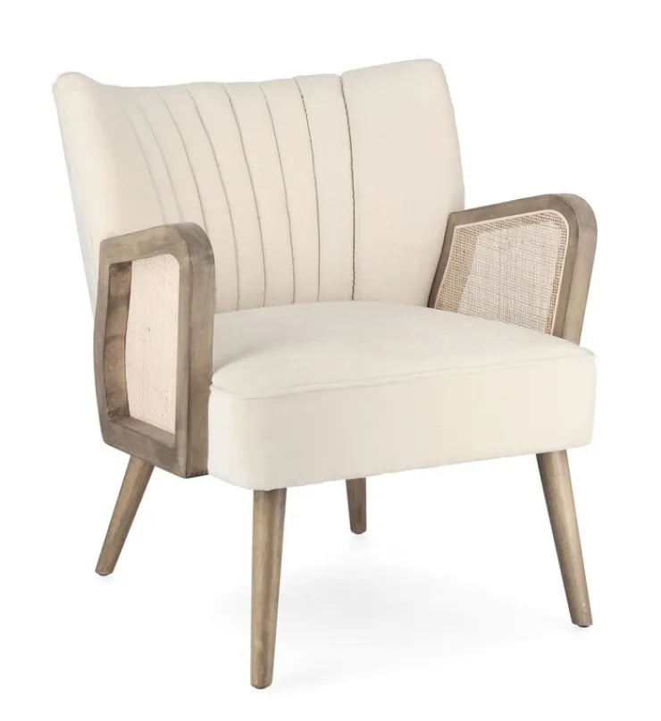 Poltrone E Chaise Longue>Bizzotto POLTRONA IN LEGNO NATURAL - VIRNA