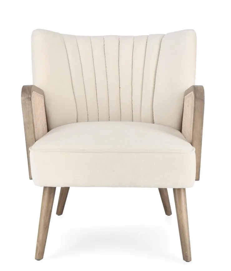 Poltrone E Chaise Longue>Bizzotto POLTRONA IN LEGNO NATURAL - VIRNA