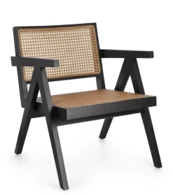 Poltrone E Chaise Longue>Bizzotto POLTRONA IN LEGNO NERO - GALIA
