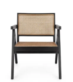 Poltrone E Chaise Longue>Bizzotto POLTRONA IN LEGNO NERO - GALIA