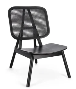 Poltrone E Chaise Longue>Bizzotto POLTRONA IN LEGNO NERO - YVES