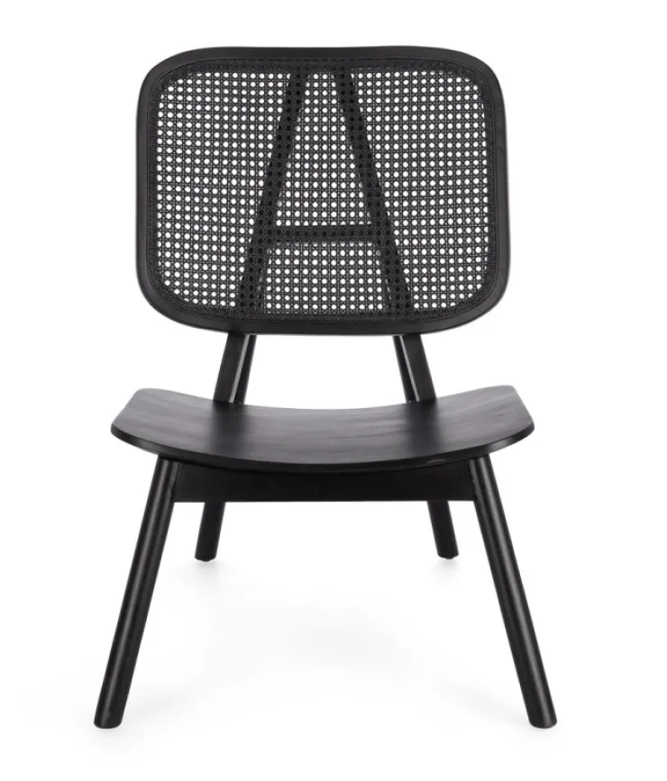Poltrone E Chaise Longue>Bizzotto POLTRONA IN LEGNO NERO - YVES