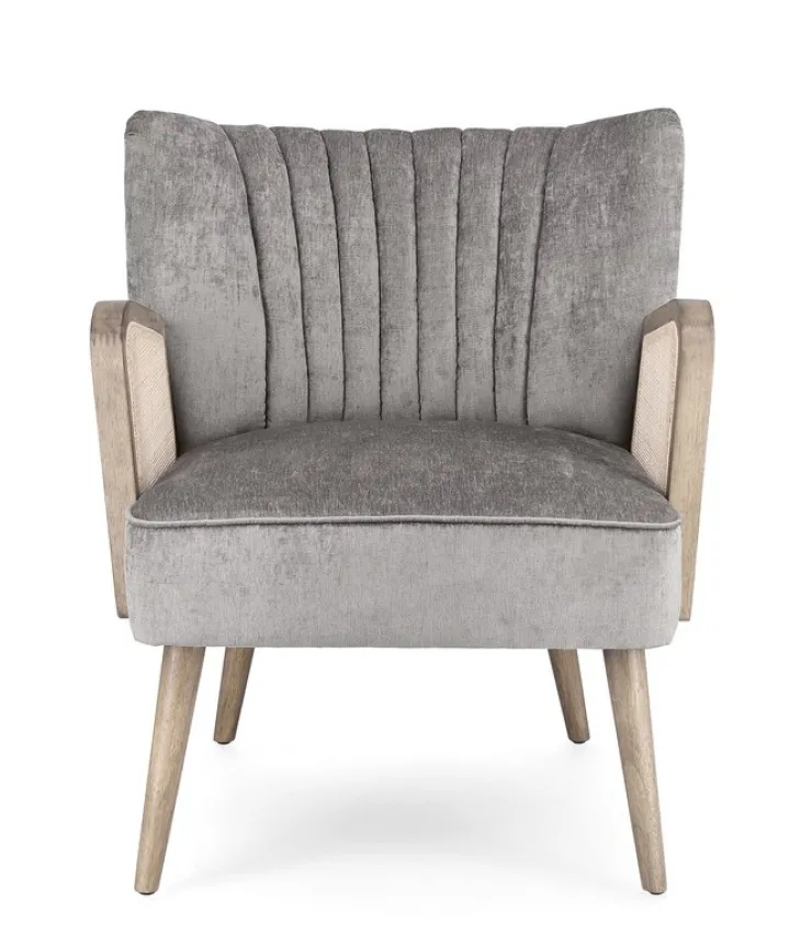 Poltrone E Chaise Longue>Bizzotto POLTRONA IN LEGNO SILVER - VIRNA