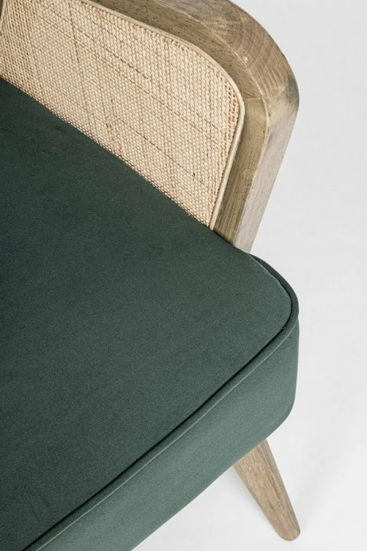 Poltrone E Chaise Longue>Bizzotto POLTRONA IN LEGNO VERDE - VIRNA