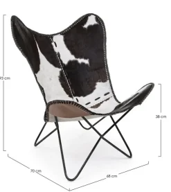Poltrone E Chaise Longue>Bizzotto POLTRONA IN PELLE - BUFFALO