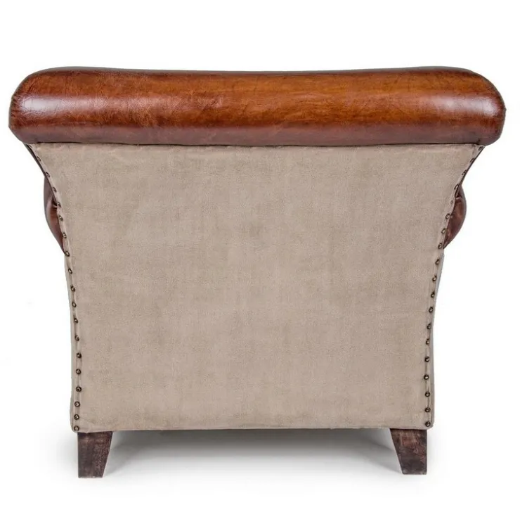 Poltrone E Chaise Longue>Bizzotto POLTRONA IN PELLE - CHARLESTON