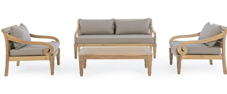 Poltrone>Bizzotto POLTRONA IN TEAK - KARUBA FSC
