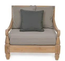 Poltrone>Bizzotto POLTRONA IN TEAK SFODERABILE - BALI FSC