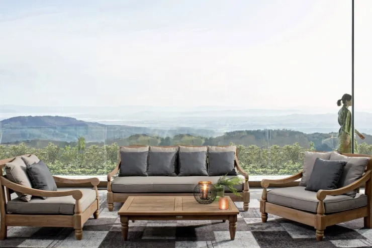 Poltrone>Bizzotto POLTRONA IN TEAK SFODERABILE - BALI FSC