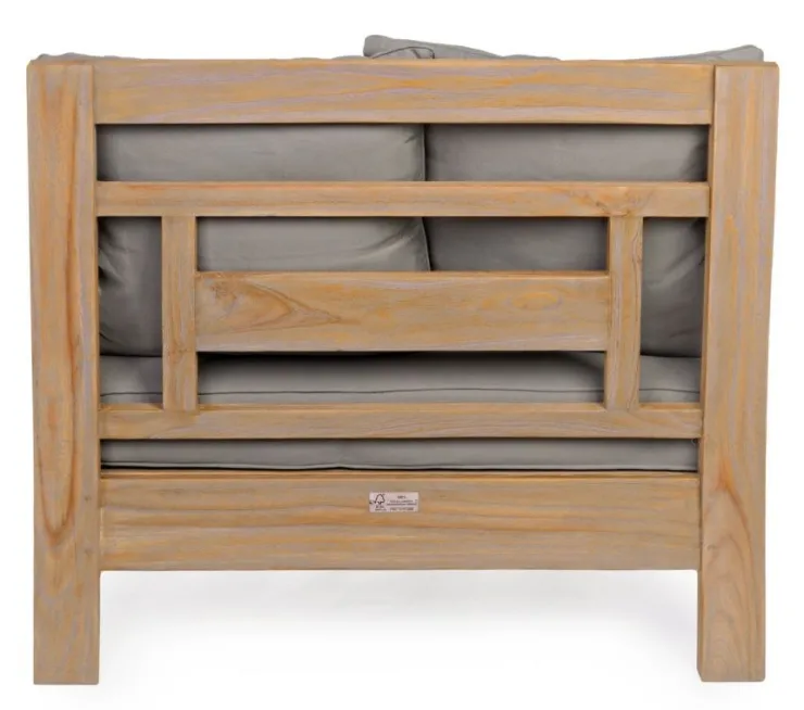 Poltrone>Bizzotto POLTRONA IN TEAK SFODERABILE - BALI FSC