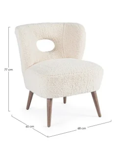 Poltrone E Chaise Longue>Bizzotto POLTRONA IN TESSUTO - CORTINA
