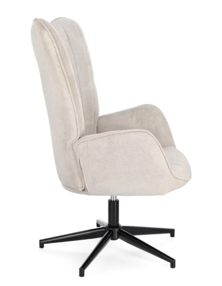 Poltrone E Chaise Longue>Bizzotto POLTRONA IN TESSUTO BEIGE - INAS