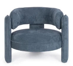 Poltrone E Chaise Longue>Bizzotto POLTRONA IN TESSUTO BLU - AISHA