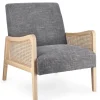 Poltrone E Chaise Longue>Bizzotto POLTRONA IN TESSUTO WINTER - DEANNA