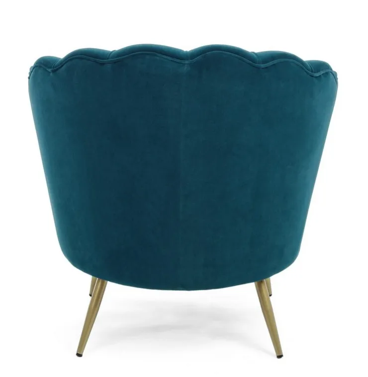 Poltrone E Chaise Longue>Bizzotto POLTRONA IN VELLUTO BLU - GILIOLA
