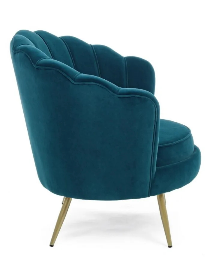 Poltrone E Chaise Longue>Bizzotto POLTRONA IN VELLUTO BLU - GILIOLA