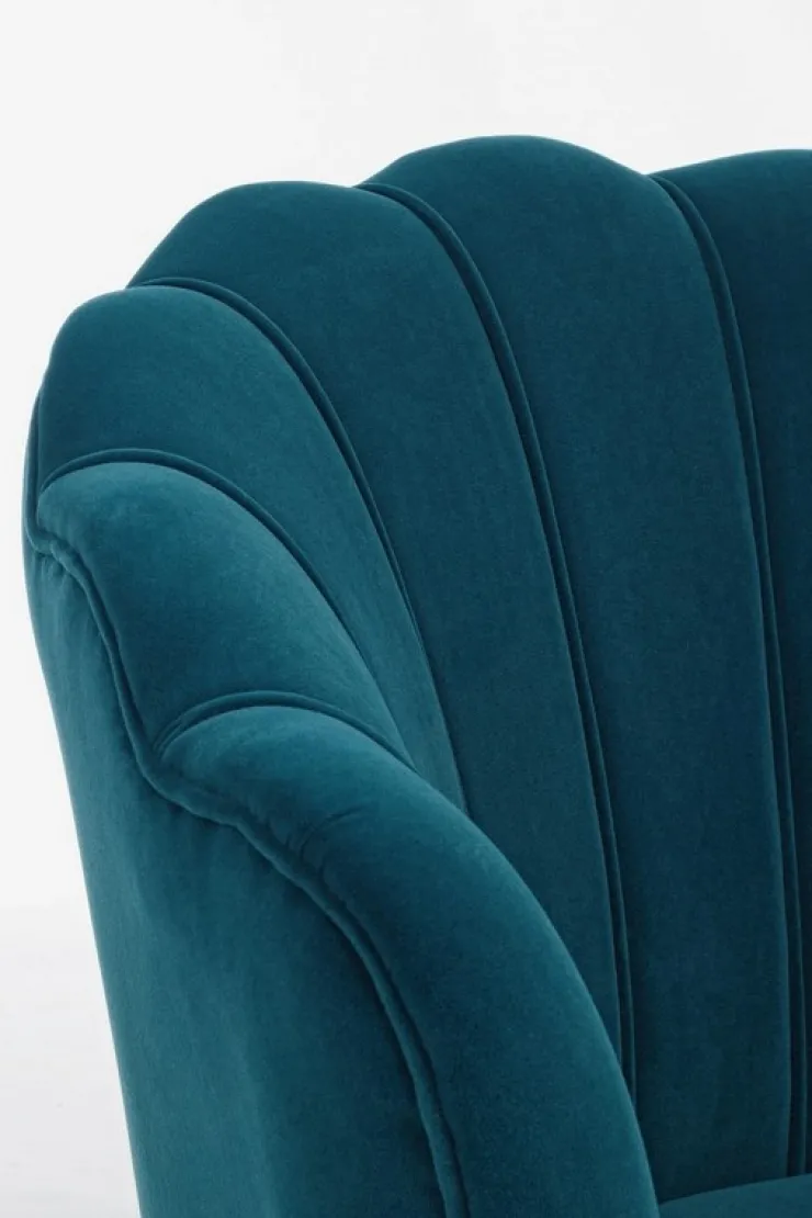 Poltrone E Chaise Longue>Bizzotto POLTRONA IN VELLUTO BLU - GILIOLA