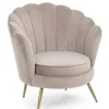 Poltrone E Chaise Longue>Bizzotto POLTRONA IN VELLUTO GRIGIO CHIARO - GILIOLA
