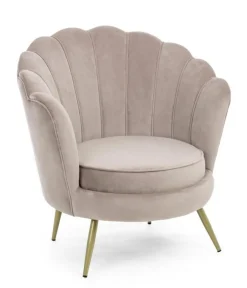 Poltrone E Chaise Longue>Bizzotto POLTRONA IN VELLUTO GRIGIO CHIARO - GILIOLA