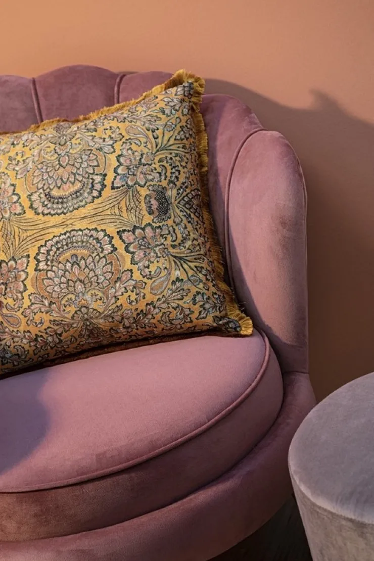 Poltrone E Chaise Longue>Bizzotto POLTRONA IN VELLUTO ROSA ANTICO - GILIOLA