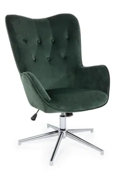 Poltrone E Chaise Longue>Bizzotto POLTRONA IN VELLUTO VERDE - FARIDA