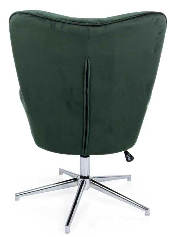 Poltrone E Chaise Longue>Bizzotto POLTRONA IN VELLUTO VERDE - FARIDA