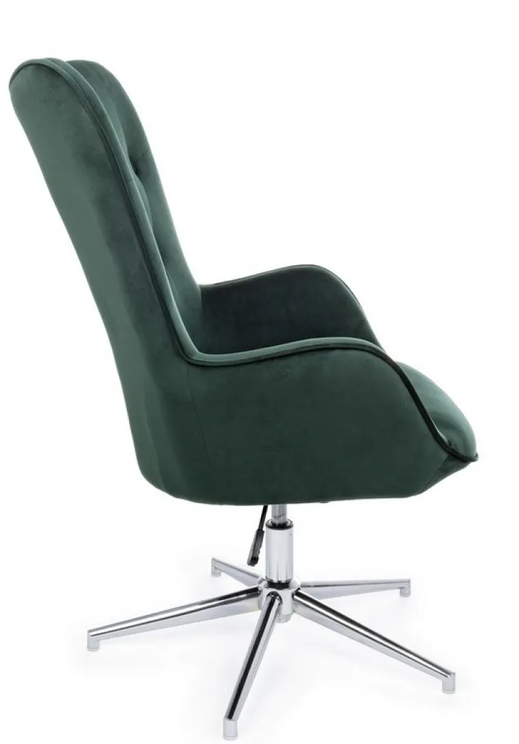 Poltrone E Chaise Longue>Bizzotto POLTRONA IN VELLUTO VERDE - FARIDA