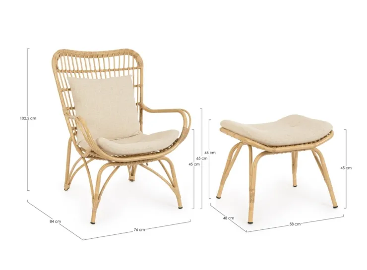 Poltrone>Bizzotto POLTRONA LOUNGE - MAELA