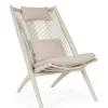 Poltrone>Bizzotto POLTRONA LOUNGE C-C ALOHA SANDSHELL