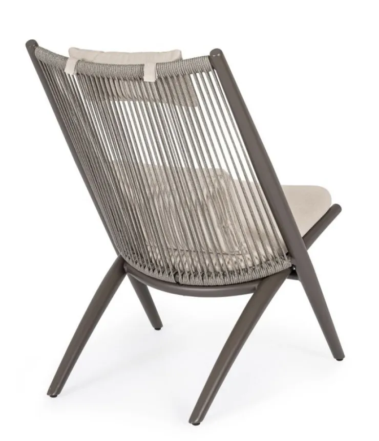 Poltrone>Bizzotto POLTRONA LOUNGE C-C ALOHA COCOA