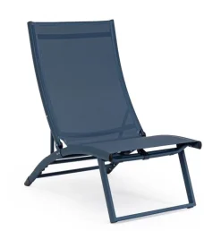 Lettini, Sdraio E Chaise Longue>Bizzotto POLTRONA LOUNGE RECLINABILE NAVY - TAYLOR