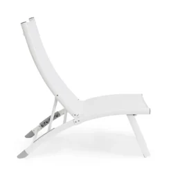 Lettini, Sdraio E Chaise Longue>Bizzotto POLTRONA LOUNGE RECLINABILE BIANCA - TAYLOR