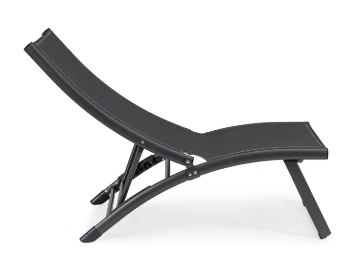 Lettini, Sdraio E Chaise Longue>Bizzotto POLTRONA LOUNGE RECLINABILE GRIGIO SCURO - TAYLOR