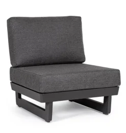 Poltrone>Bizzotto POLTRONA MODULARE IN ALLUMINIO ANTRACITE WG21 - INFINITY