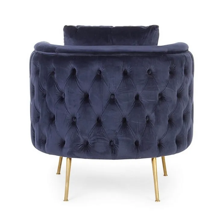 Poltrone E Chaise Longue>Bizzotto POLTRONA SFODERABILE BLU - TENBURY
