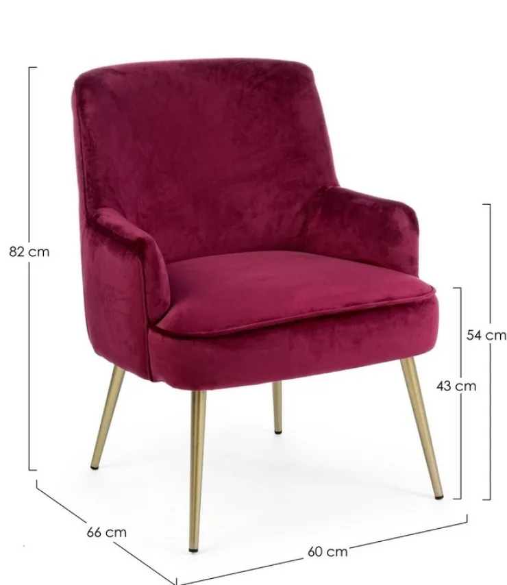 Poltrone E Chaise Longue>Bizzotto POLTRONA WINE - CLELIA