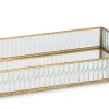 Oggettistica>Bizzotto PORTAGIOIE TEHRI RIGHE TRASP ORO 32,5x21