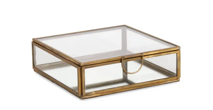 Oggettistica>Bizzotto PORTAGIOIE TEHRI TRASP ORO 15X15,5