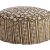 Pouf>Bizzotto POUF CALAIS NERO C-TULIPANO-ROMBO D65X25