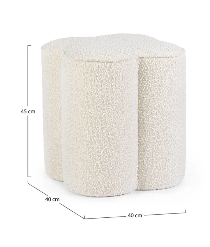 Pouf>Bizzotto POUF EFFETTO BOUCLE' NATURALE - COINTA