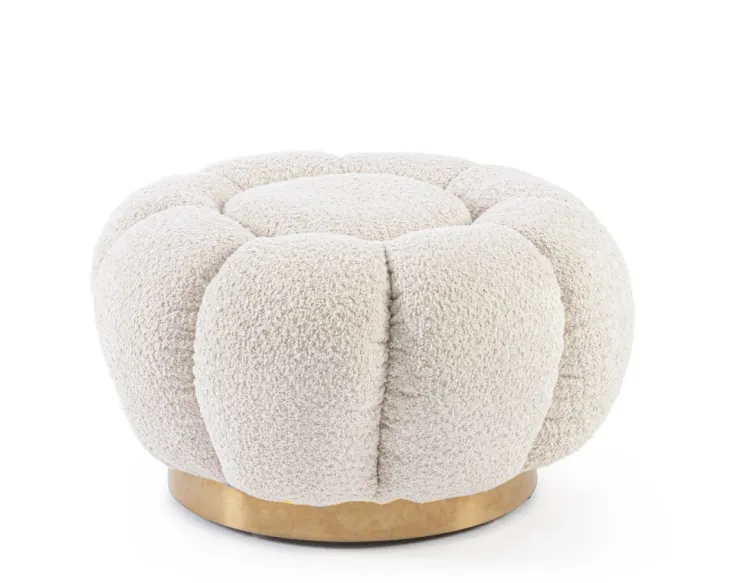 Pouf>Bizzotto POUF EFFETTO BOUCLE' NATURALE - FLOREL