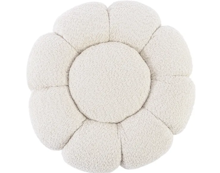 Pouf>Bizzotto POUF EFFETTO BOUCLE' NATURALE - FLOREL