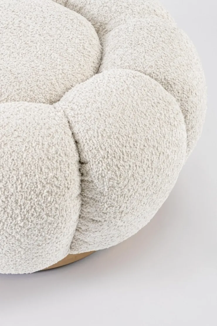 Pouf>Bizzotto POUF EFFETTO BOUCLE' NATURALE - FLOREL