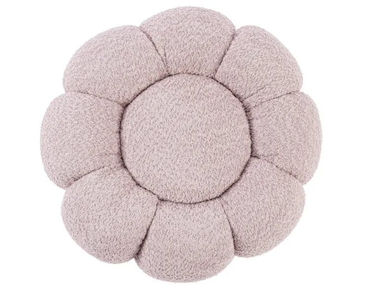 Pouf>Bizzotto POUF EFFETTO BOUCLE' ROSA ANTICO - FLOREL