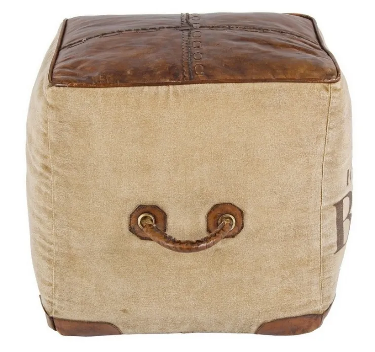 Pouf>Bizzotto POUF IN PELLE - SANPARK FIVE