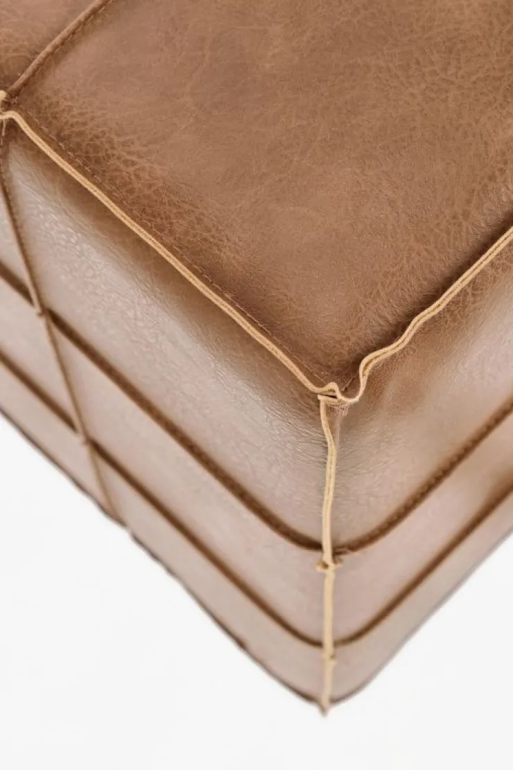 Pouf>Bizzotto POUF LARISA COGNAC