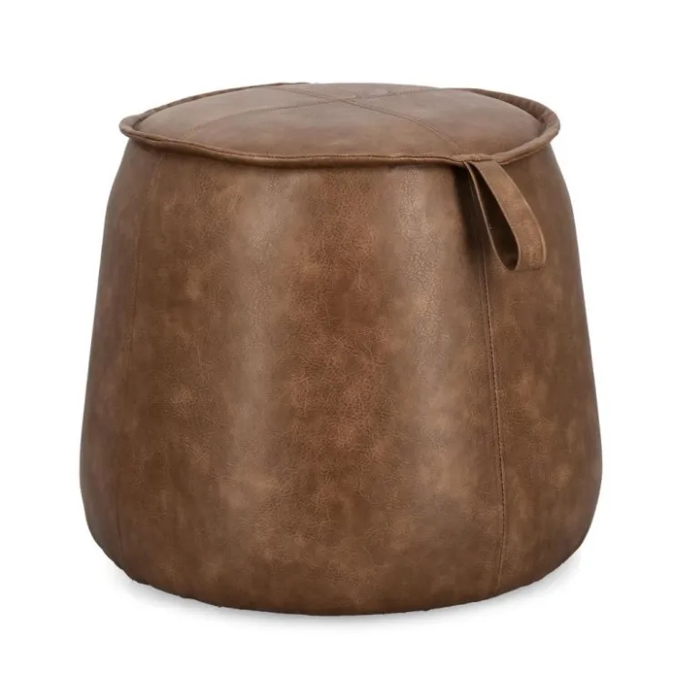 Pouf>Bizzotto POUF RUDINA COGNAC